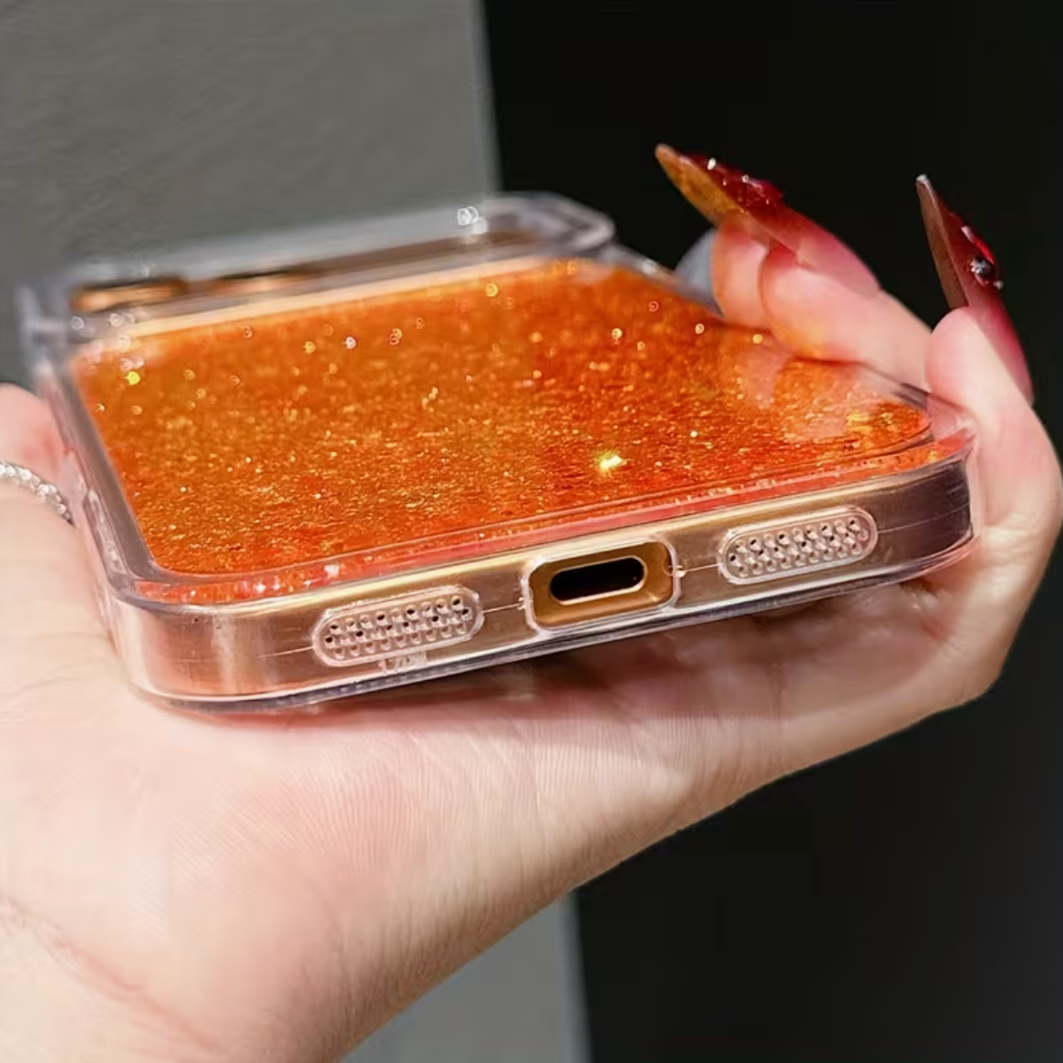 Luxury Bling Sequins Shiny Glitter Clear Phone Case
