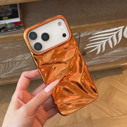 3D Water Ripple Electroplated Case for iPhone