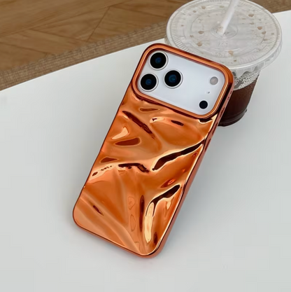 3D Water Ripple Electroplated Case for iPhone