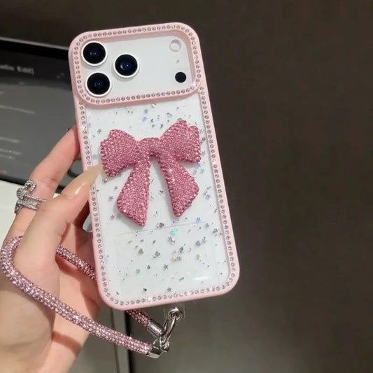 Diamond Noir Bow Phone Case