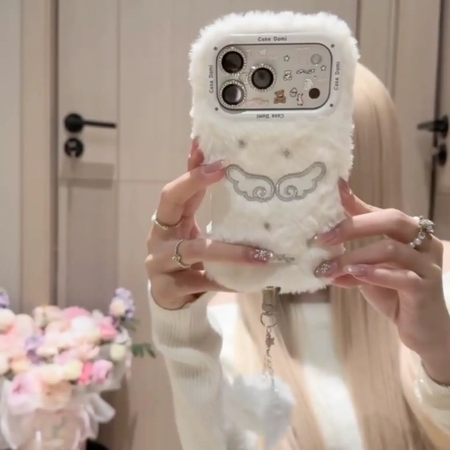 Angel Cloud Fur Phone Case