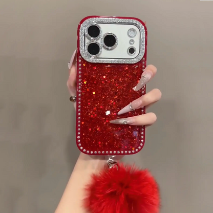 Ruby Sparkle Rhinestone Glam Case