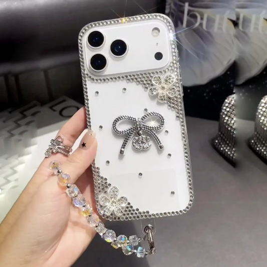 Angelic Pearl Rhinestone Crystal Case