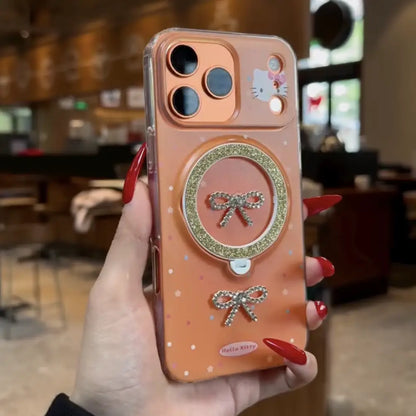 Glamorous Kitty Bow Ring Phone Case