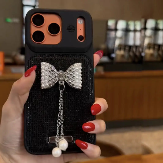 Haute Darling Bow Pearl Charm Case