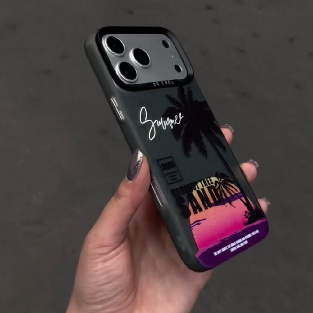 Coconut Tree Sunset Case