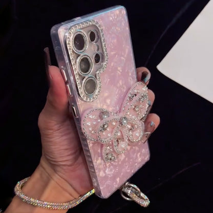 Luxury Pearl Butterfly Case