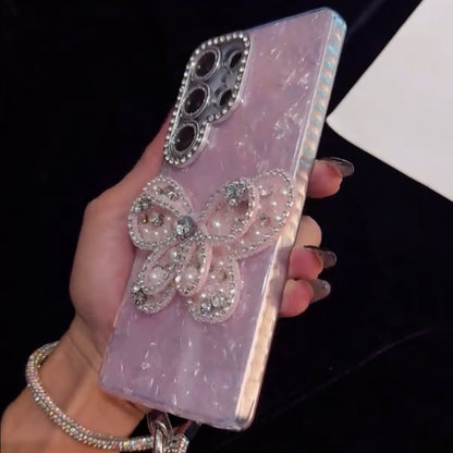 Luxury Pearl Butterfly Case