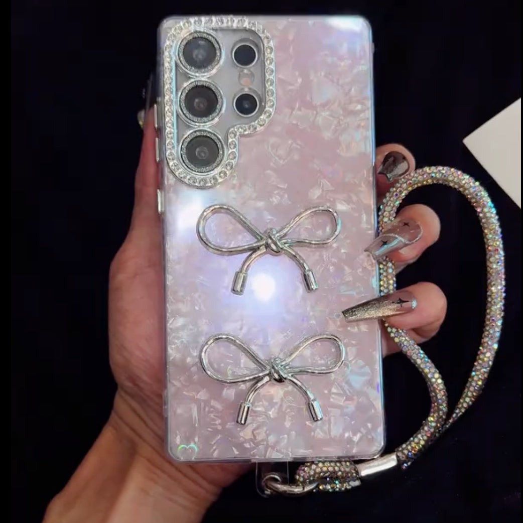Luxury Bow Charm Case