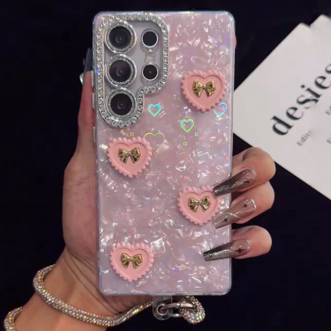 Lovely Bow Heart Case
