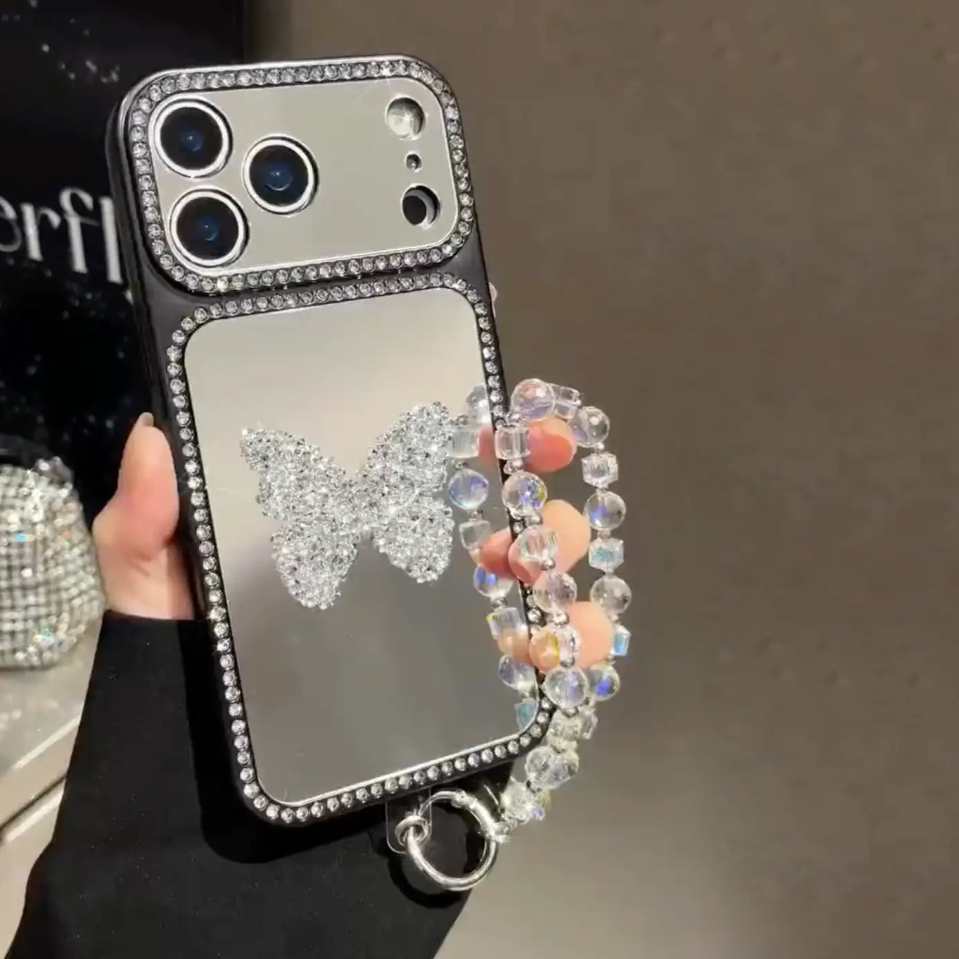 Crystal Sparkle Wing Mirror Case