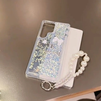 Aesthetic Love Yourself Glitter Case