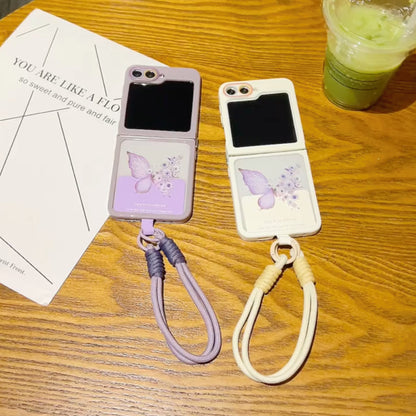 Butterfly Charm Flip Case