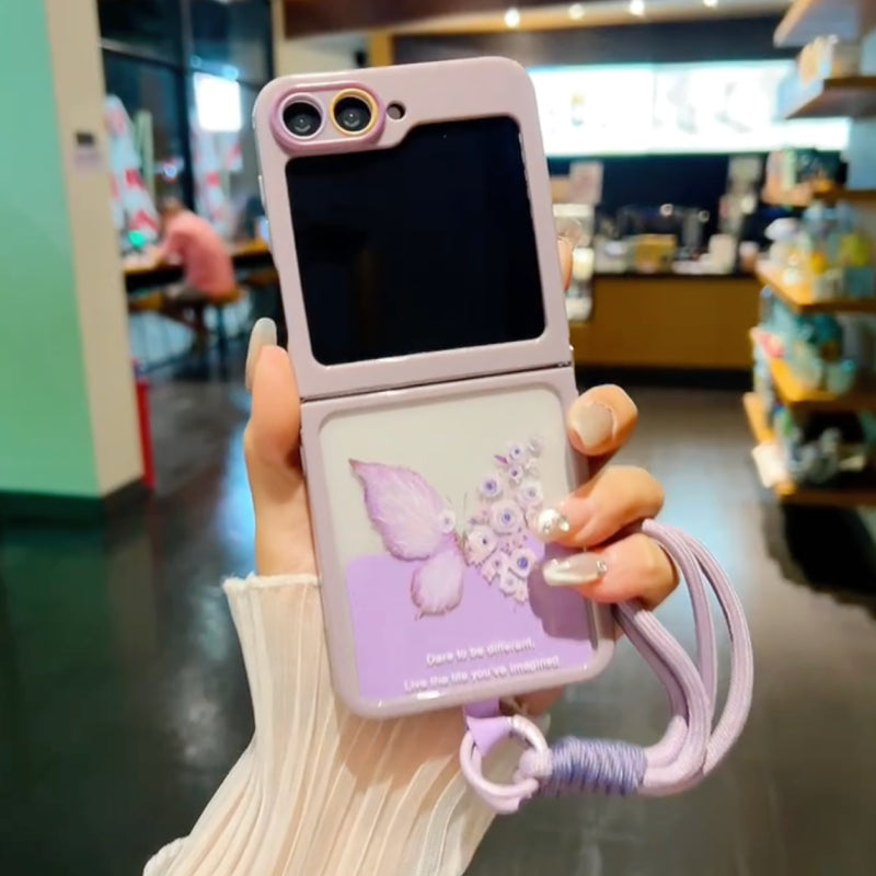 Butterfly Charm Flip Case