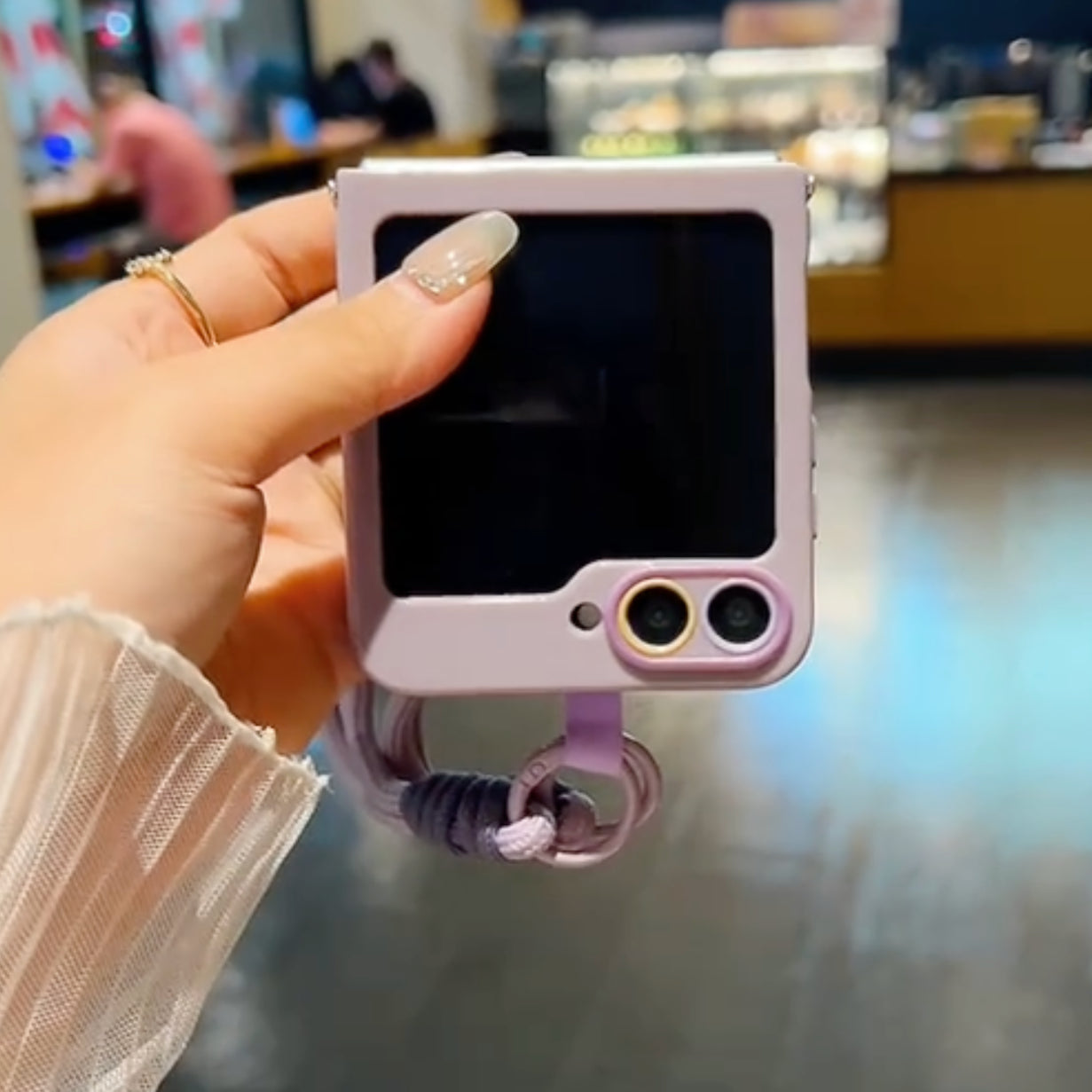 Butterfly Charm Flip Case