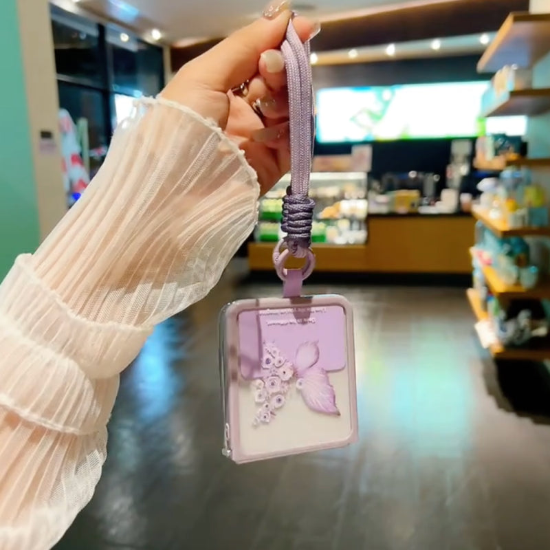Butterfly Charm Flip Case