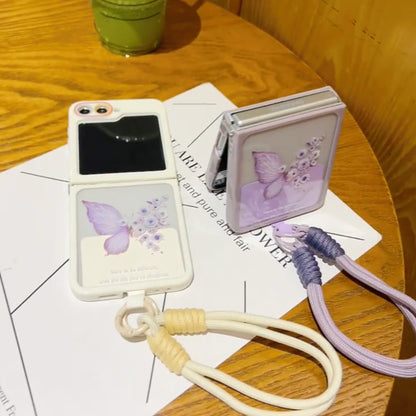 Butterfly Charm Flip Case