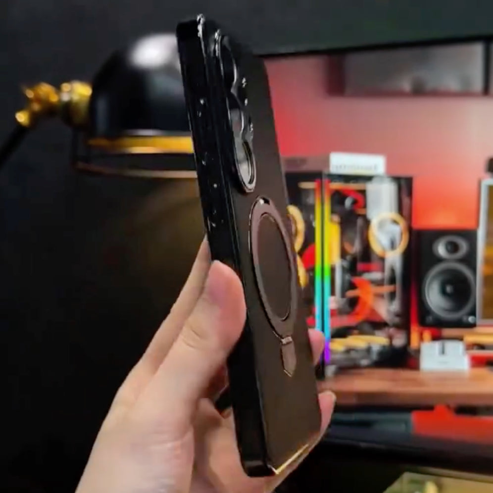 Noir Magnetic Ring Defense Case