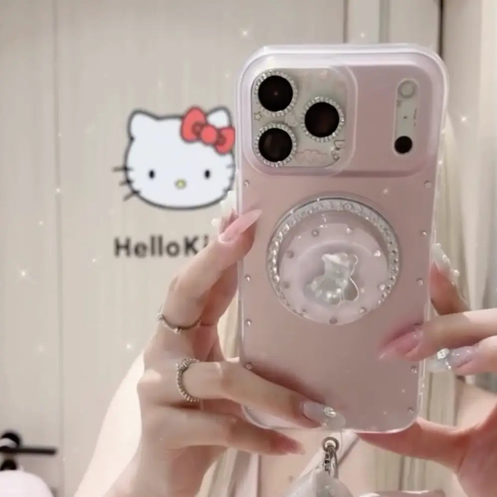 Princess Pearl Bow Grip Case