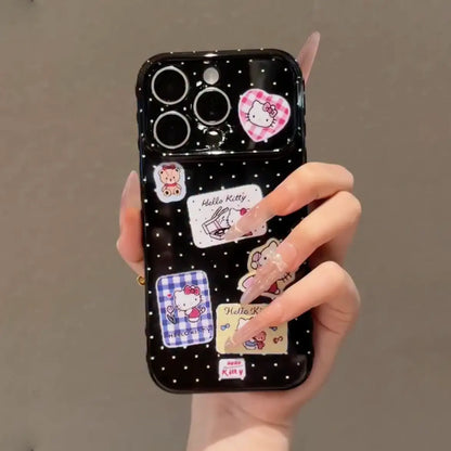 Retro Cosmic Kitty Polka Star Case