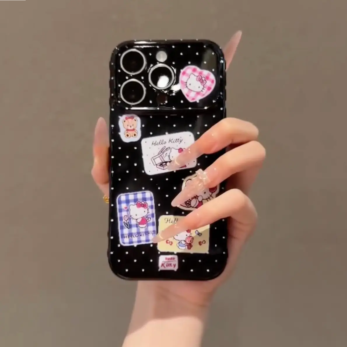 Retro Cosmic Kitty Polka Star Case