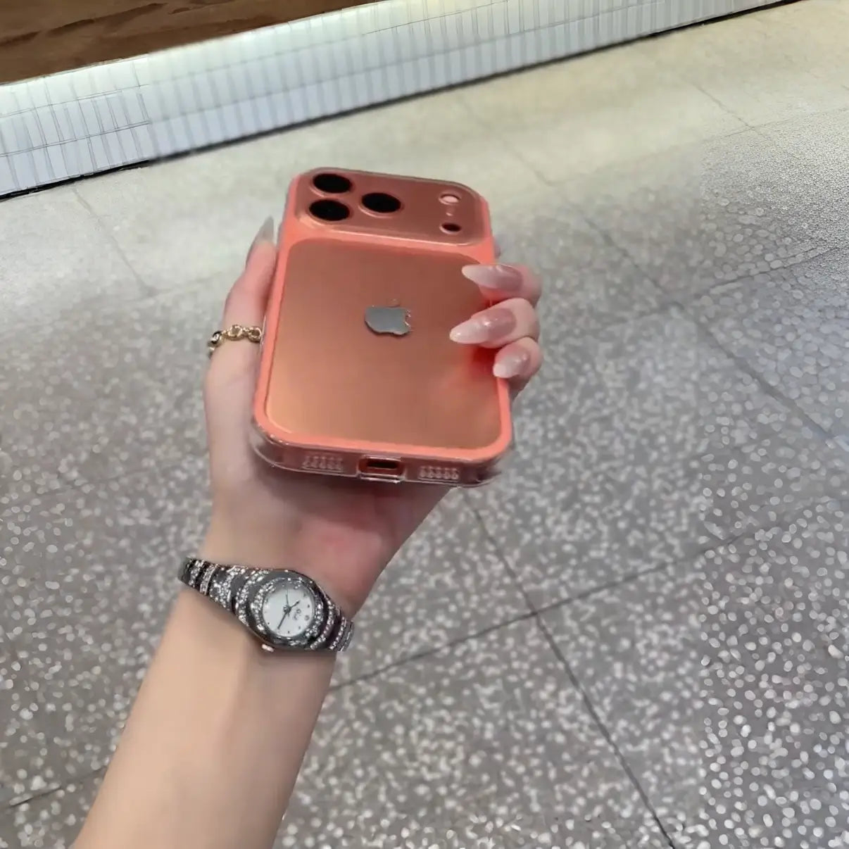 Coral Aesthetic Frost Beauty Case