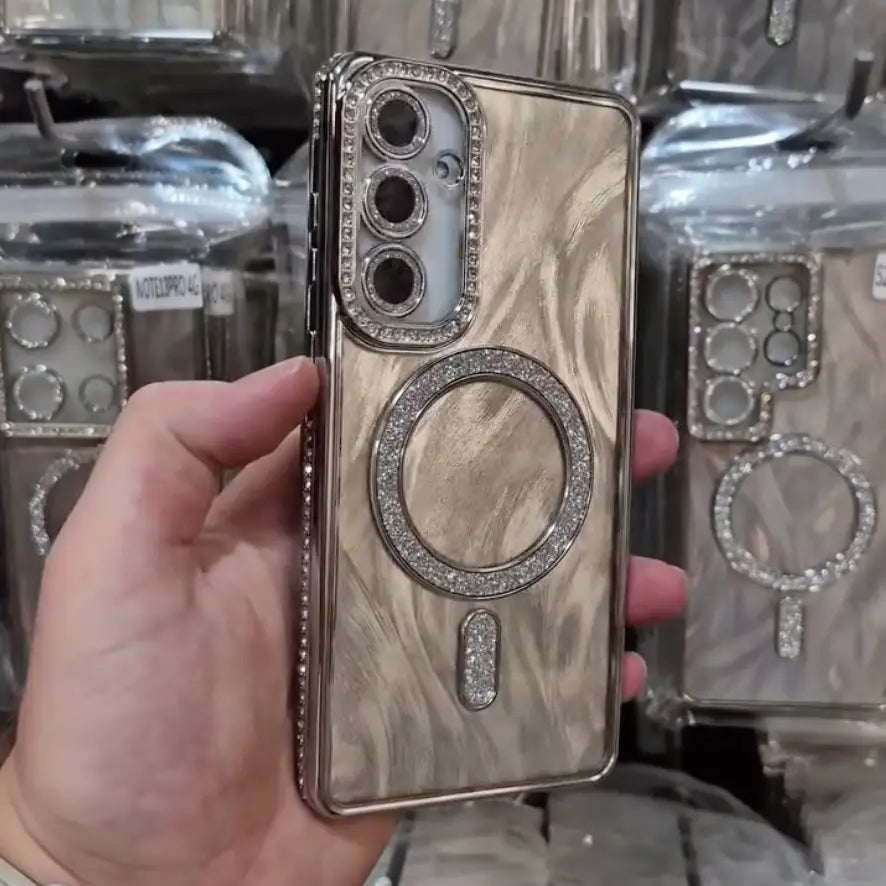 Platinum Marble Glow Case