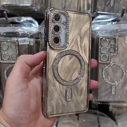 Platinum Marble Glow Case