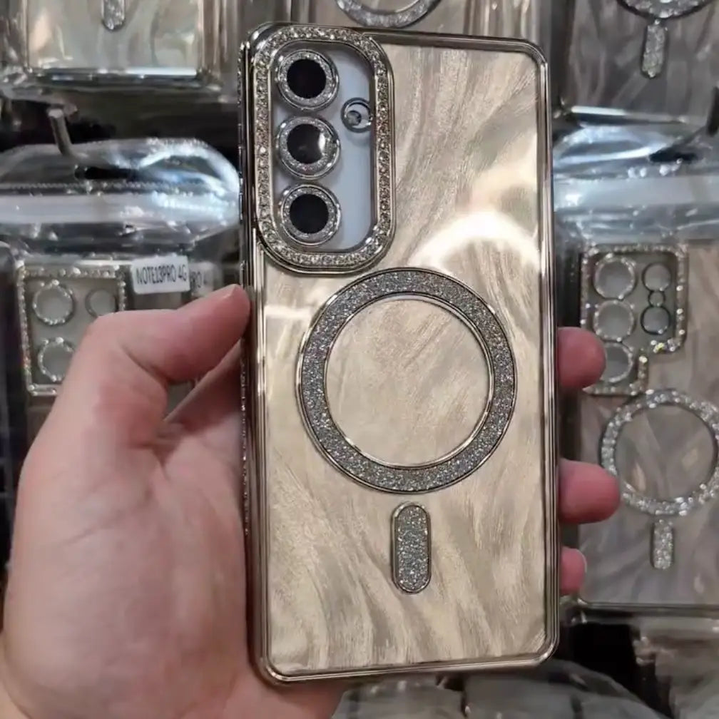 Platinum Marble Glow Case