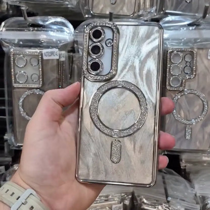 Platinum Marble Glow Case