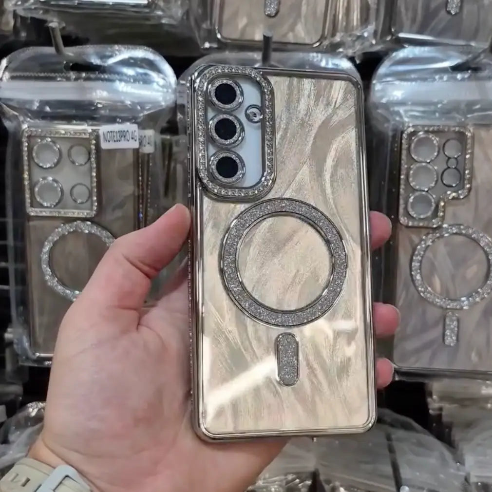 Platinum Marble Glow Case
