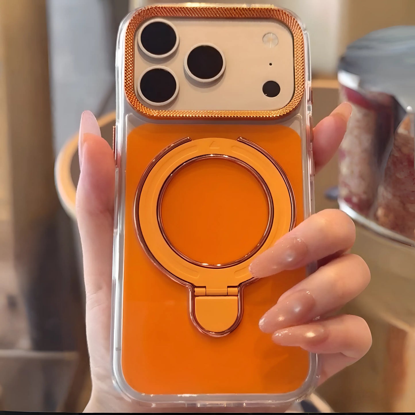 Sapphire Breeze Magnetic Grip Stand Case