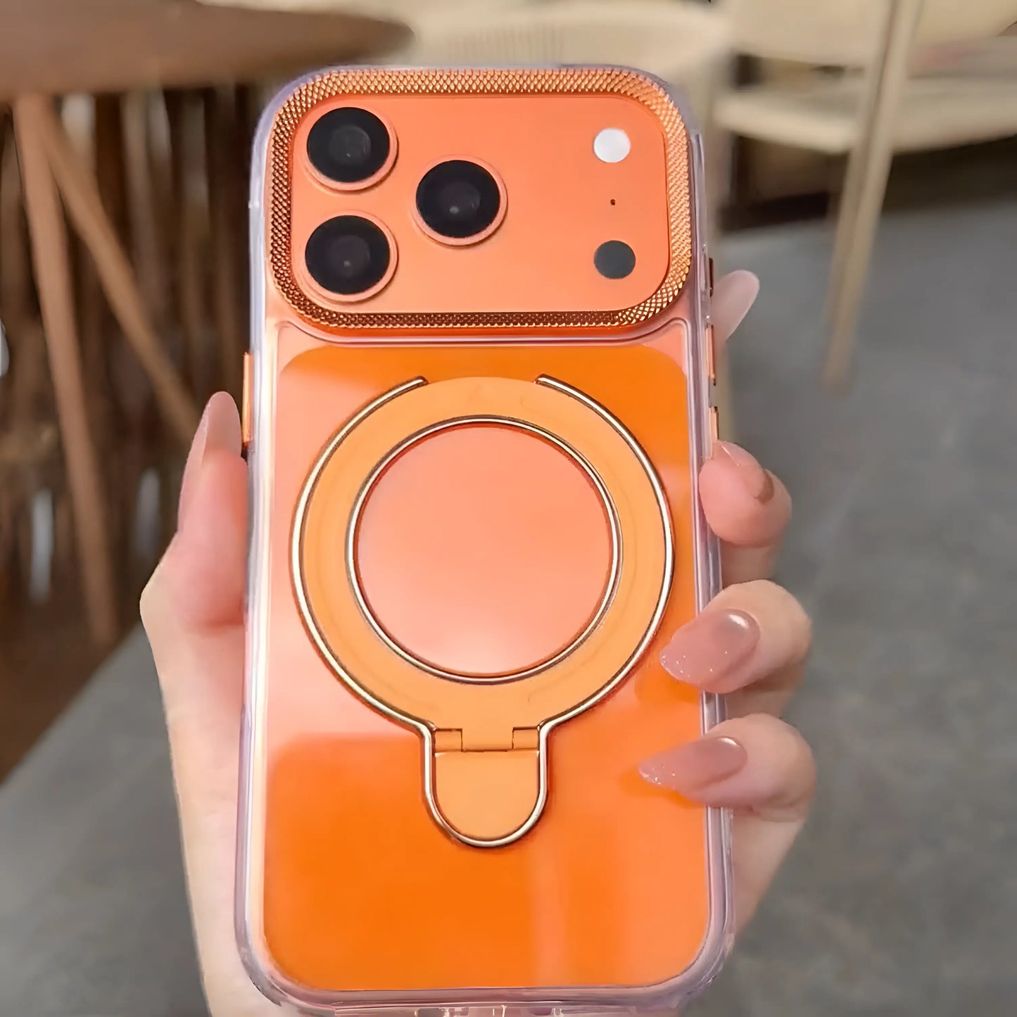 Sapphire Breeze Magnetic Grip Stand Case
