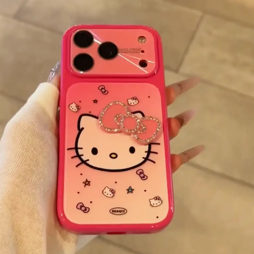 Sparkling Blush Kitty Bow Case
