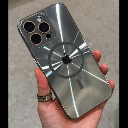 Electroplated CD Pattern Magsafe Case - iPhone