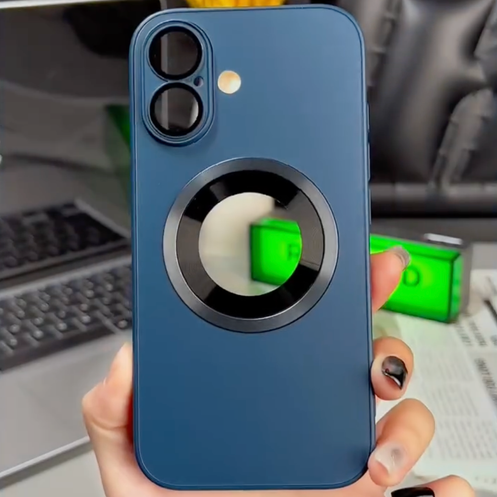 Frosted Shield Magnetic Logo Cut Case - iPhone