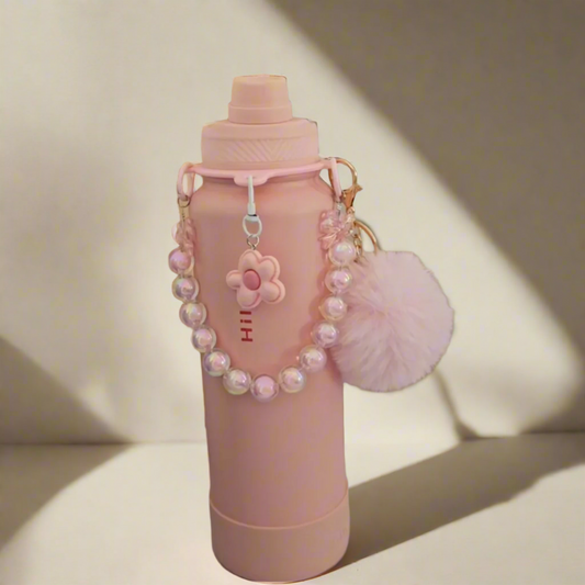 AquaFlask Ballet Pink Insulated Tumbler with Charms