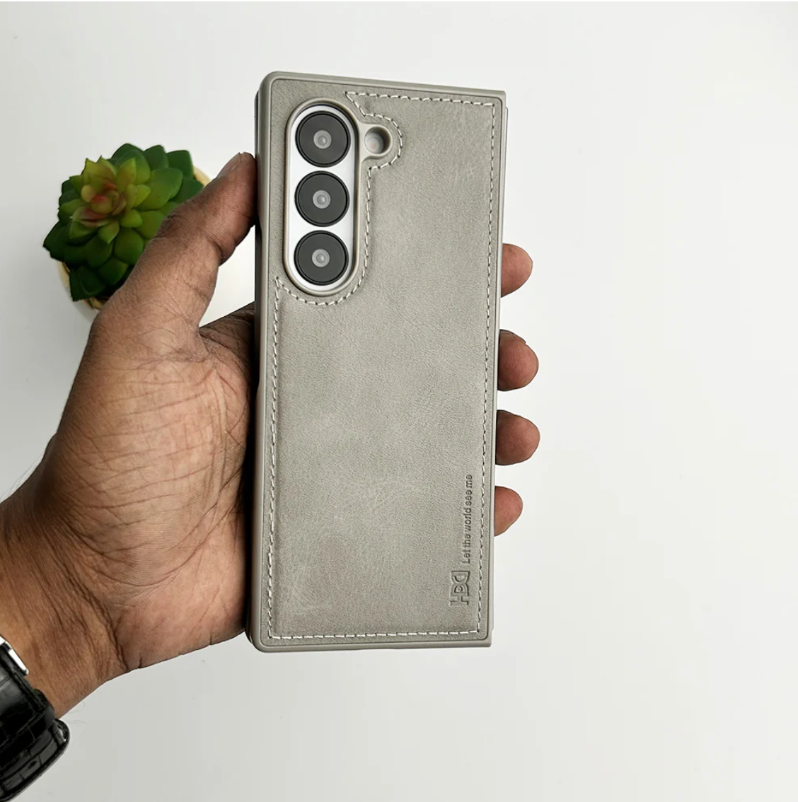 Galaxy Z Fold6 Premium PU Leather Slim Case