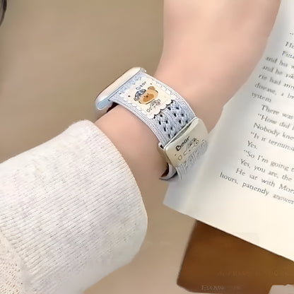 Pastel Bear Cozy Watch Strap