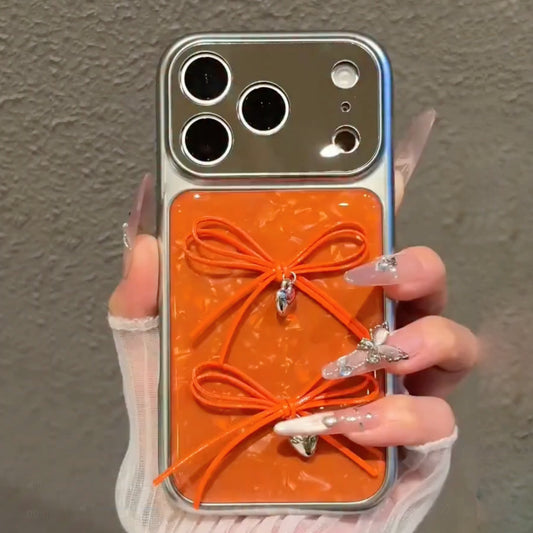 Glossy Pearl Bow Case