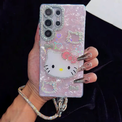 Crystal Kitty Charm Case