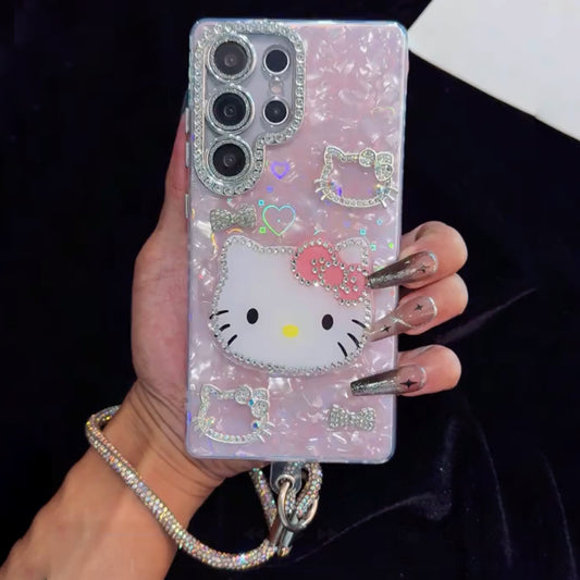Crystal Kitty Charm Case