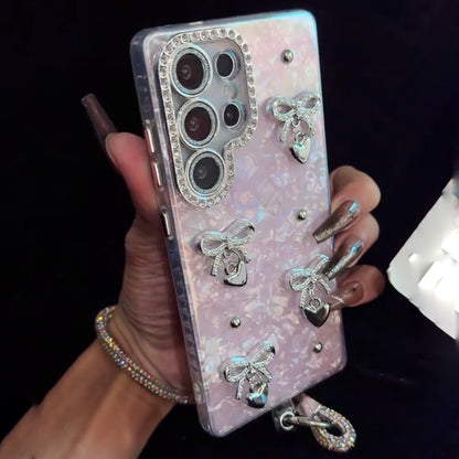 Diamond Bow Heart Case