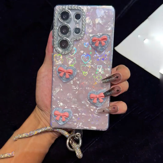 Heart Ribbon Glow Case