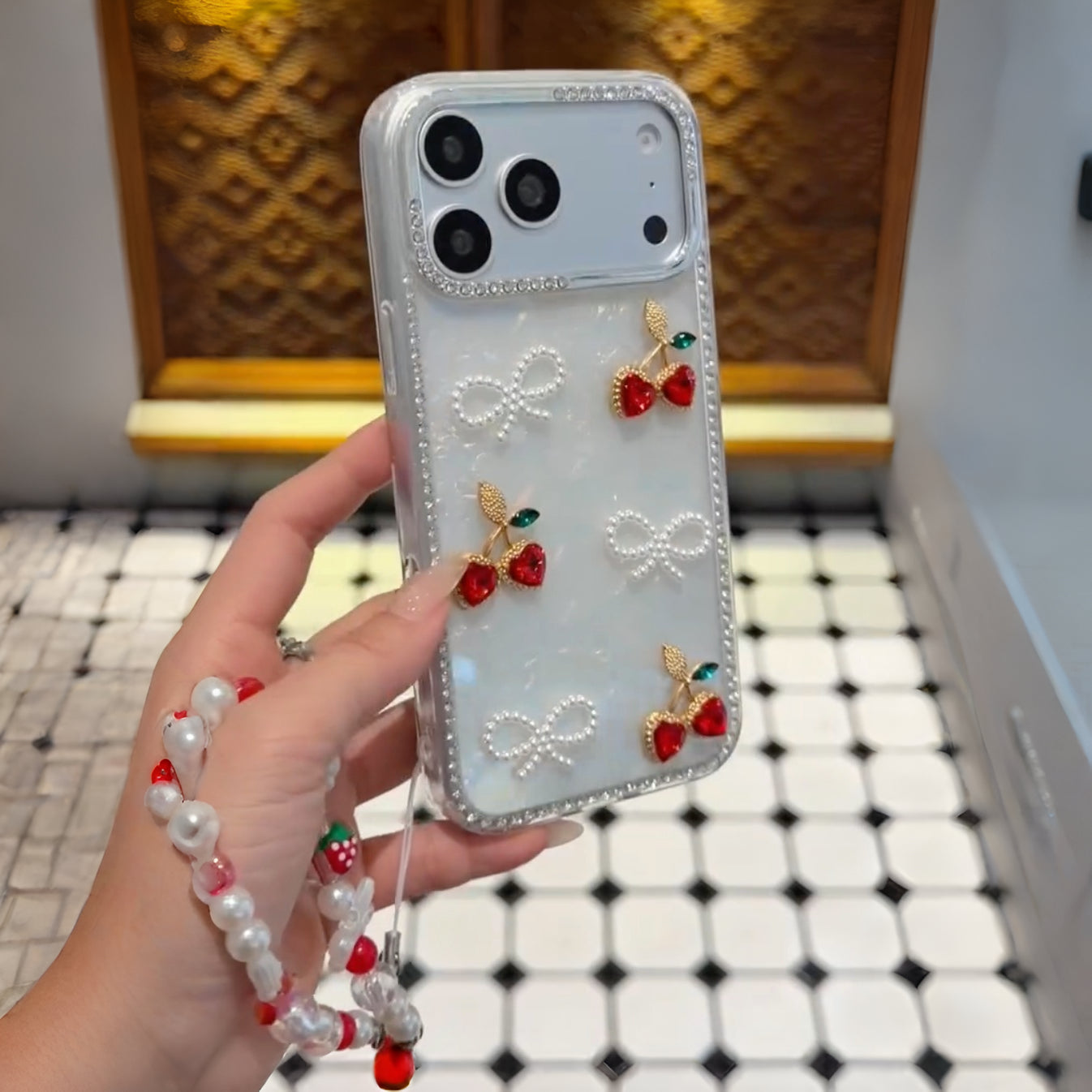 Cute Cherry Pearl Dreams Case