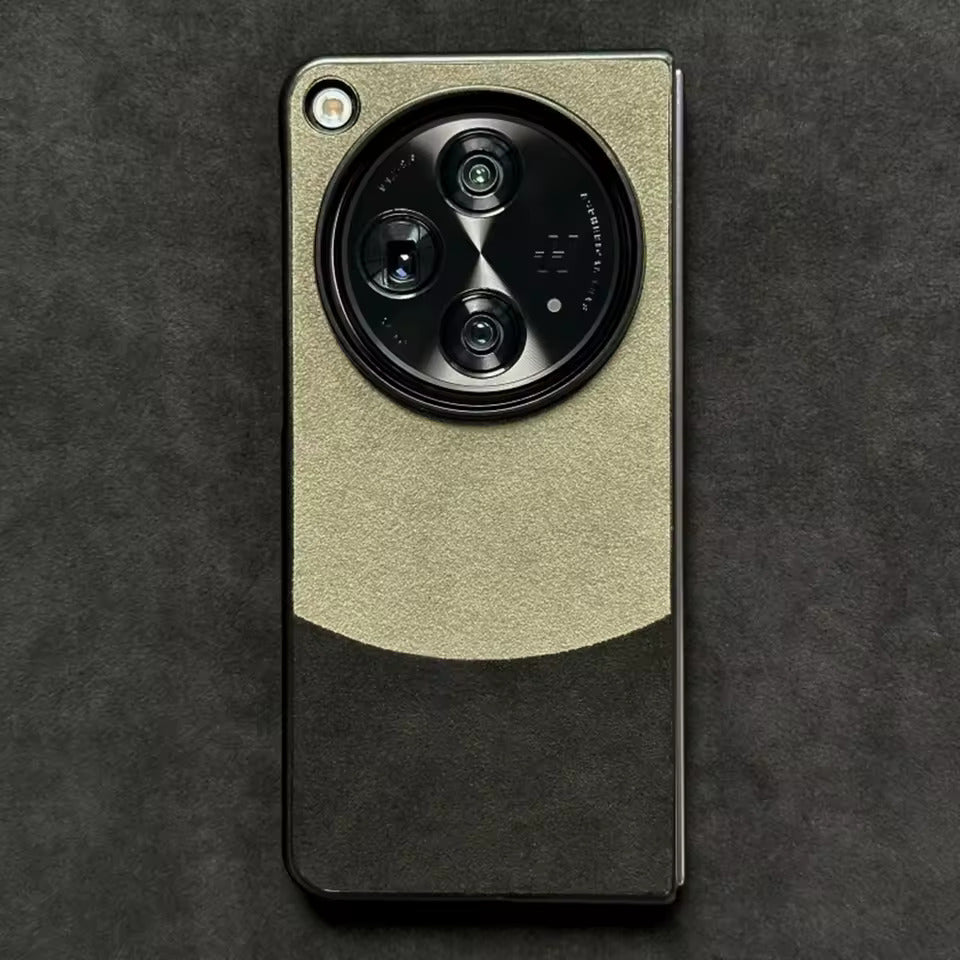 Modern Contrast Premium Leather Case - OnePlus Open