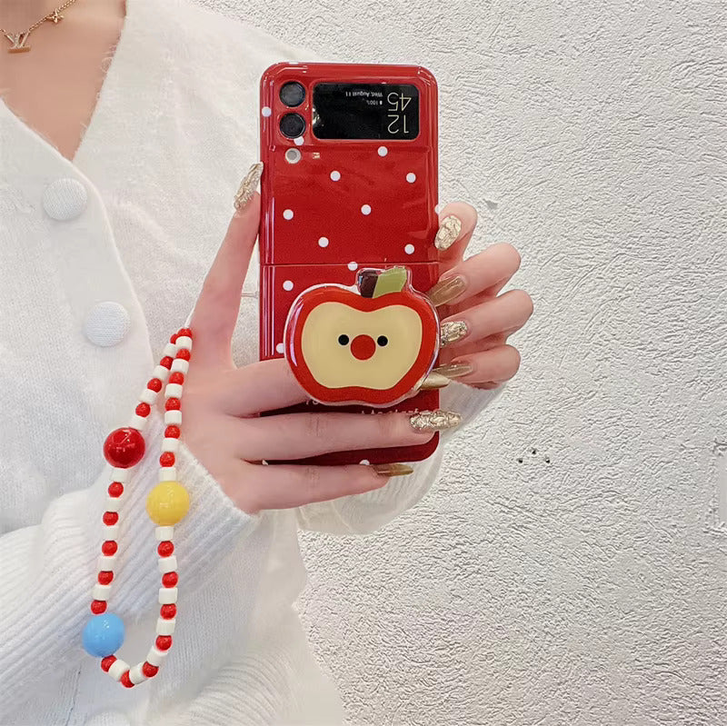 Polka Apple Charm Case - Samsung