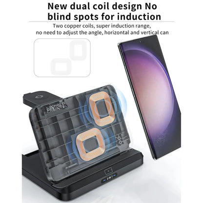 PowerRush Wireless Fast Charging Stand