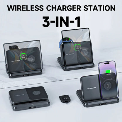 PowerRush Wireless Fast Charging Stand