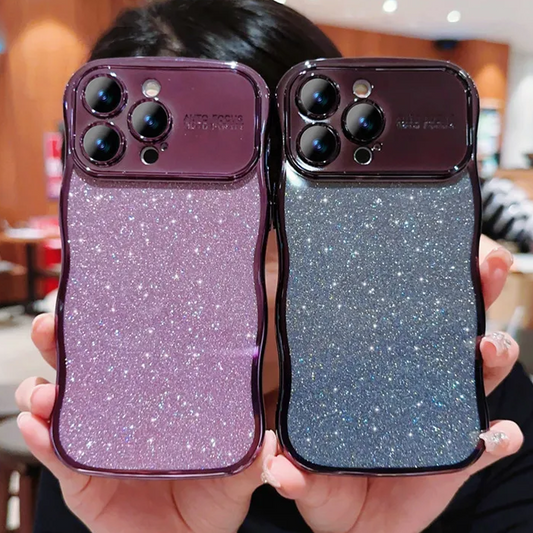 Electroplated Glittery Wave Case